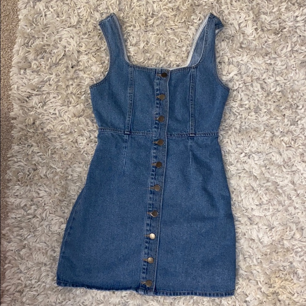 Urban Outfitters button up denim mini dress